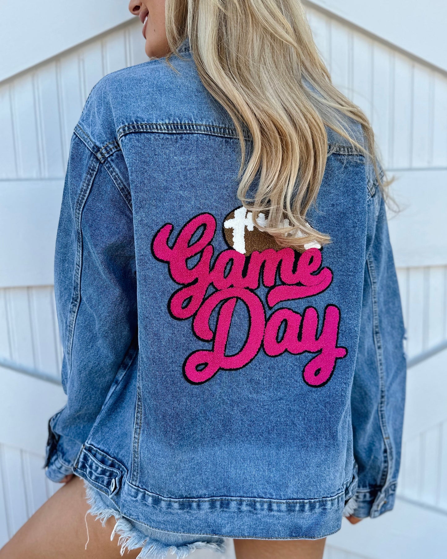 Denim Jacket (6 Colors To Choose From) (Ship date: 11/1) - Live Love Gameday®