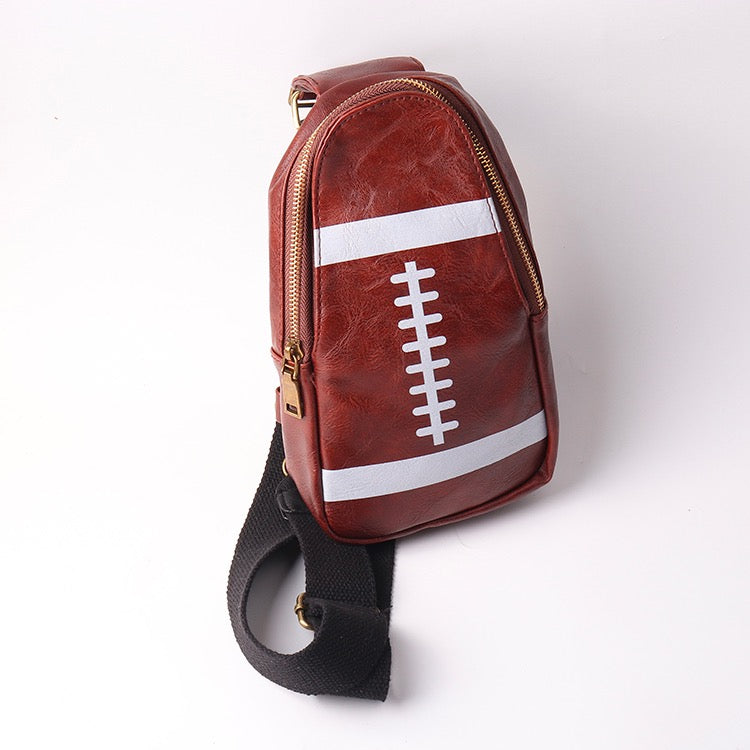 Football Sling Back Crossbody Purse (Ships 7/1) - Live Love Gameday®