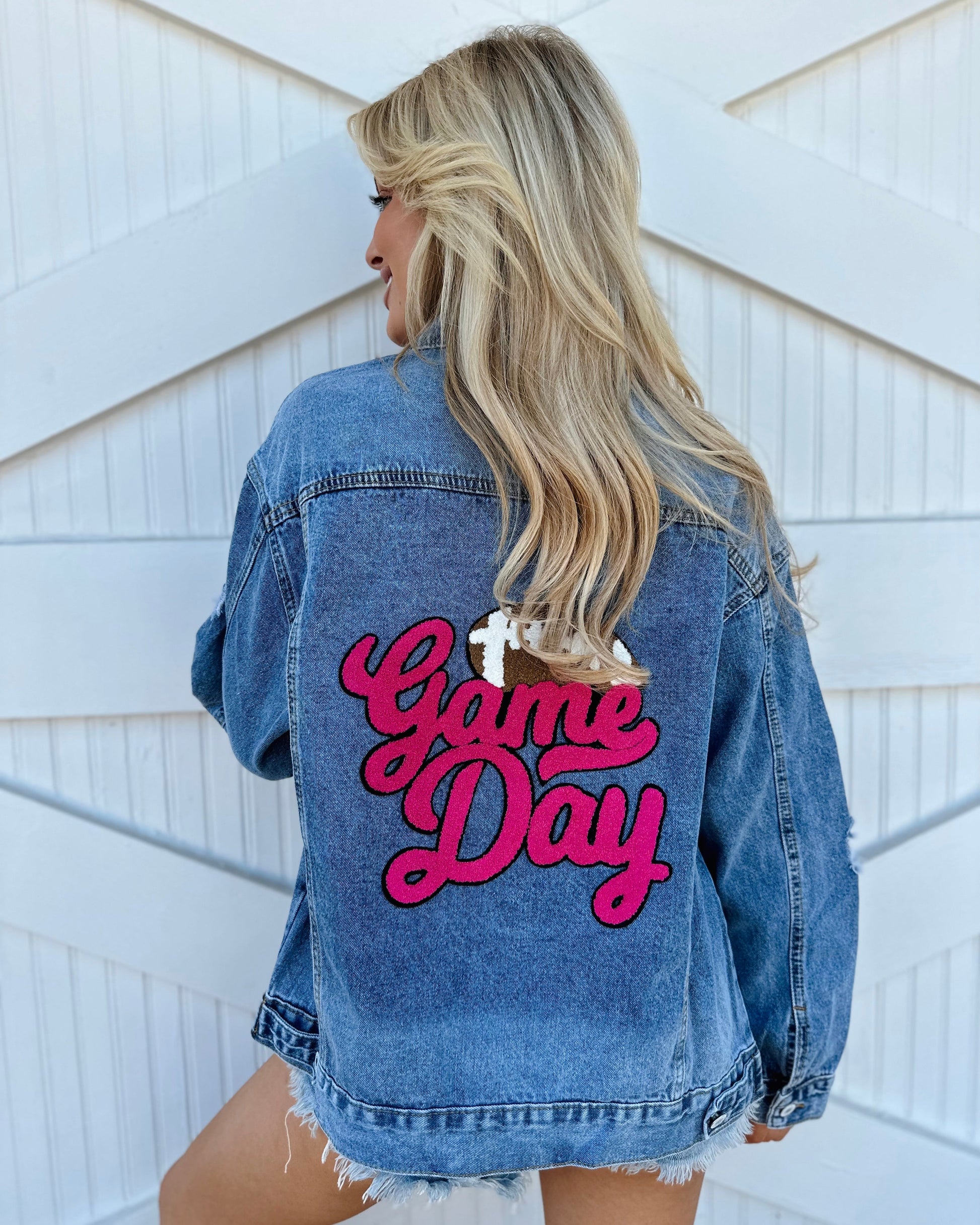 Denim Jacket (6 Colors To Choose From) (Ship date: 11/1) - Live Love Gameday®