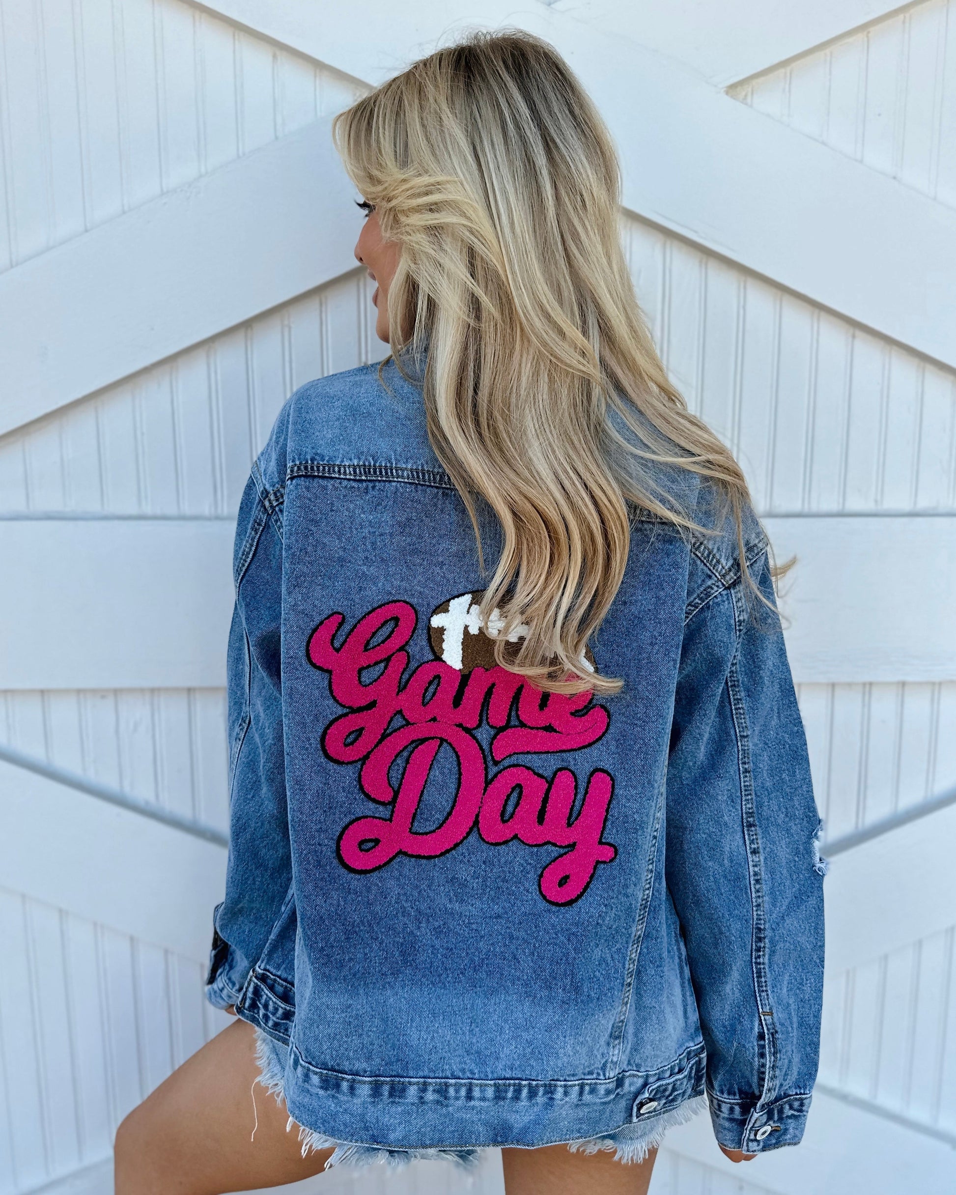 Denim Jacket (6 Colors To Choose From) (Ship date: 11/1) - Live Love Gameday®