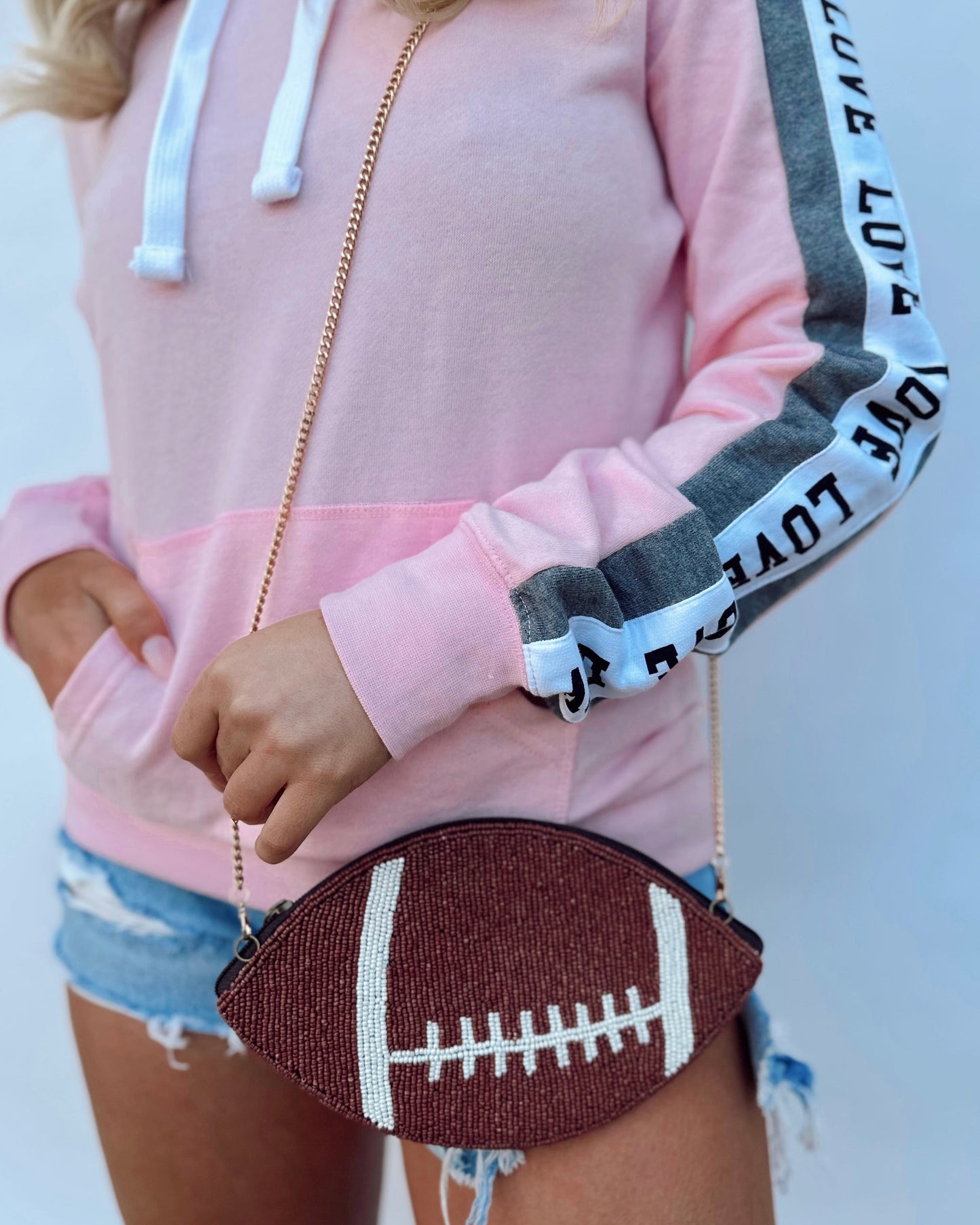 Football Beaded Sport Crossbody Purse - Live Love Gameday®